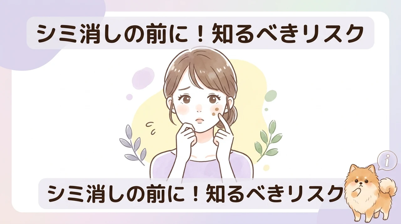 レーザー等でシミを消すデメリット