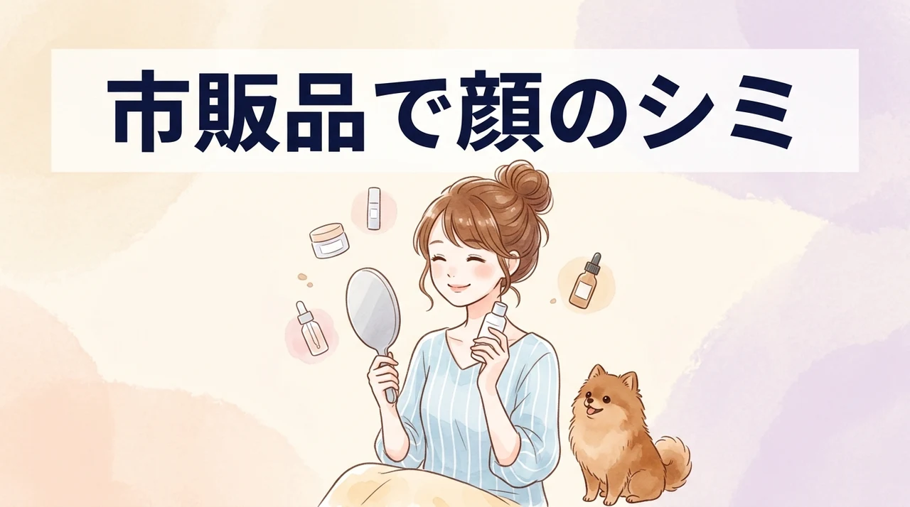 市販品で顔のシミを消すセルフケア