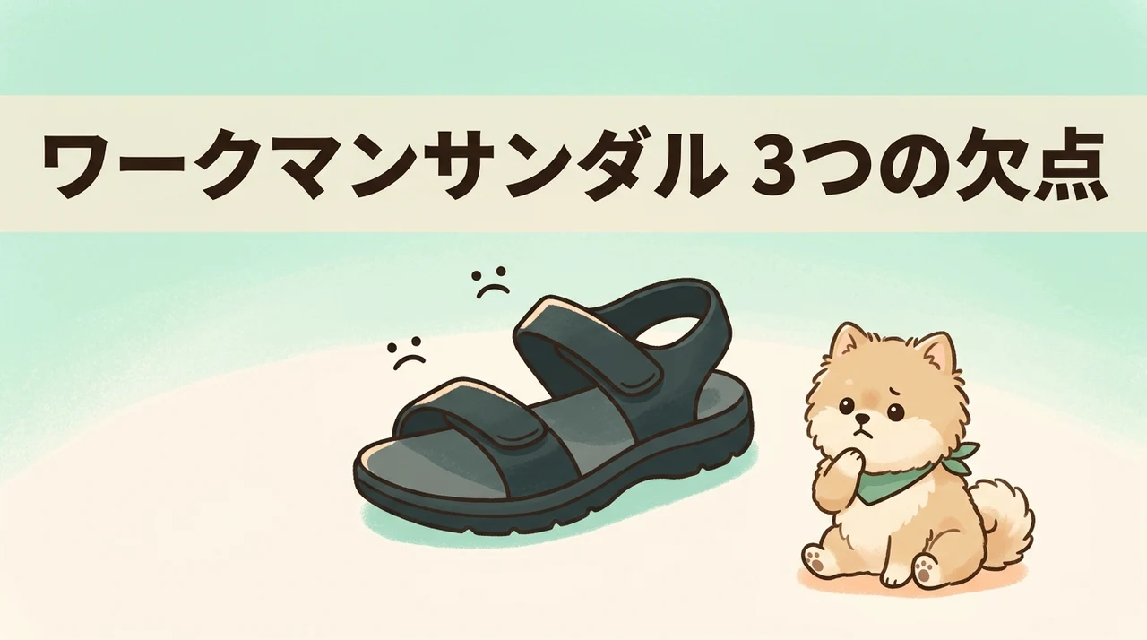 ワークマンサンダルの気になる3つのデメリット
