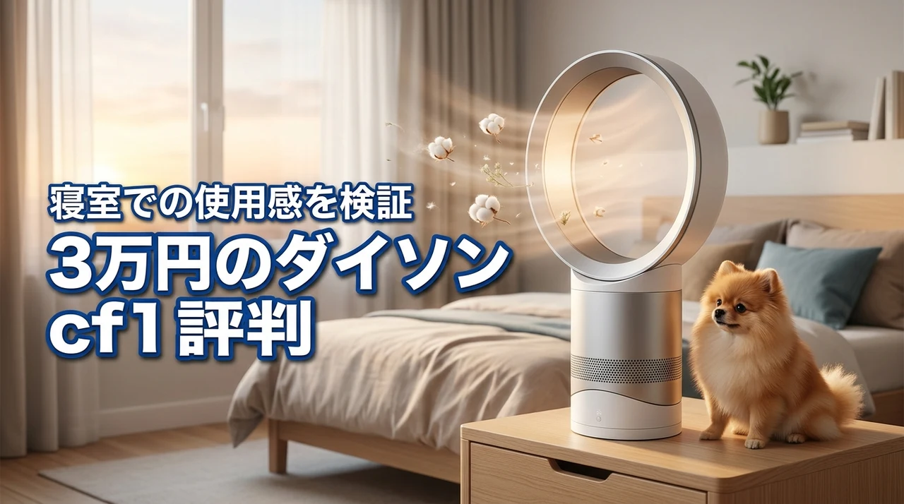 Dyson cool cf1の口コミは悪い？3万円の価値や寝室での使用感をレビュー