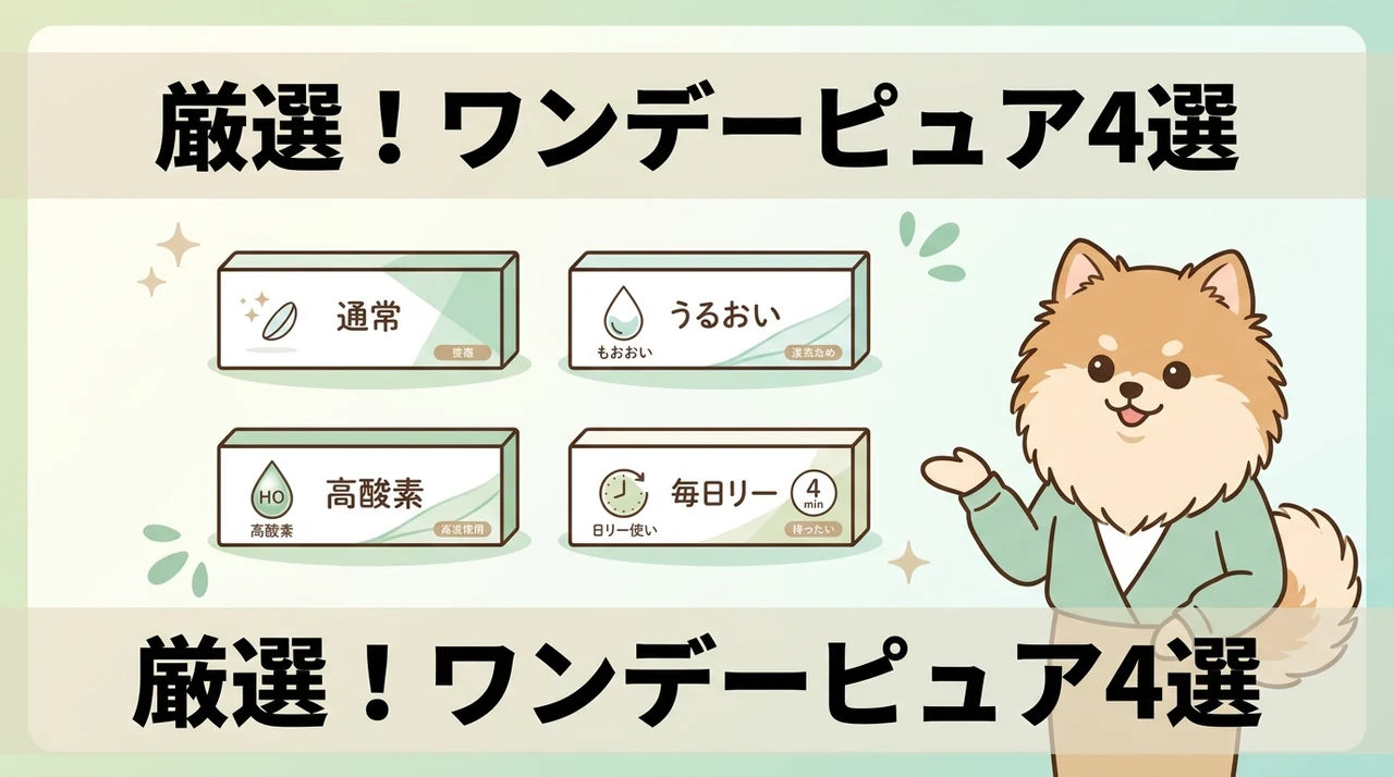 ワンデーピュア シリーズのおすすめ4選