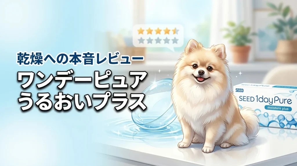 シードのワンデーピュアうるおいプラスの口コミは？乾燥が気になる人のレビューを紹介