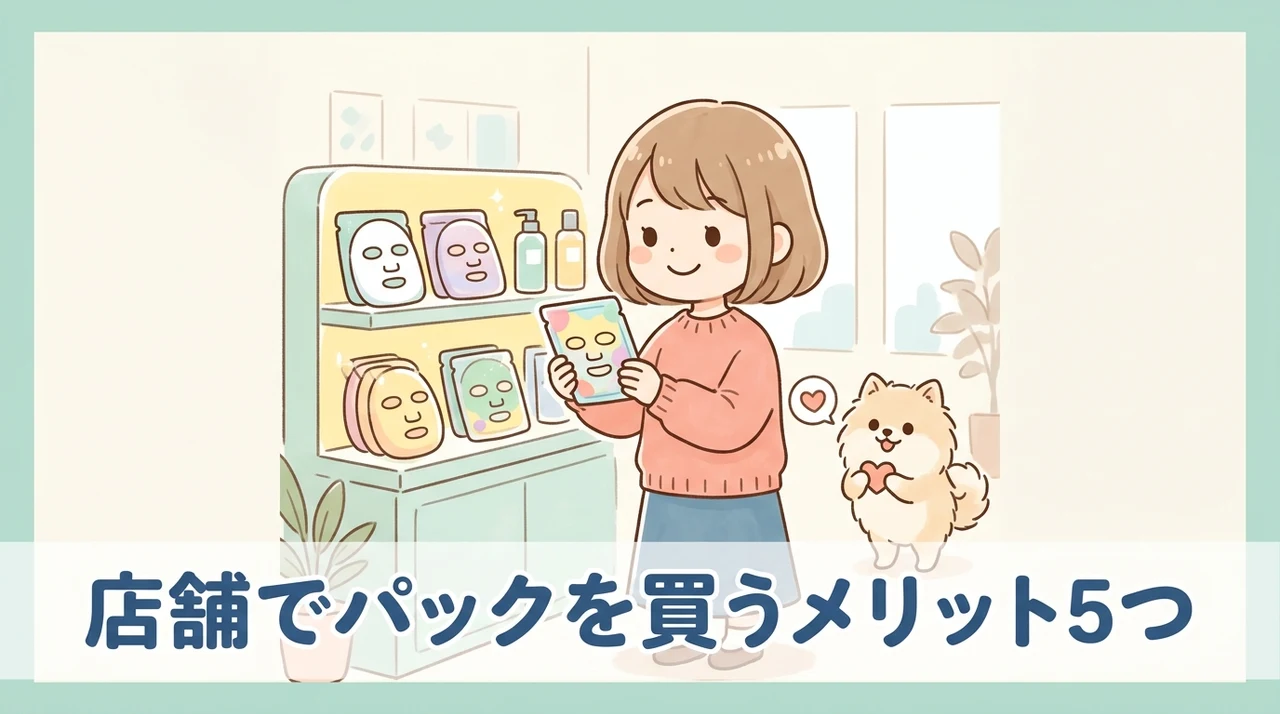 実店舗でパックを購入するメリット5つ