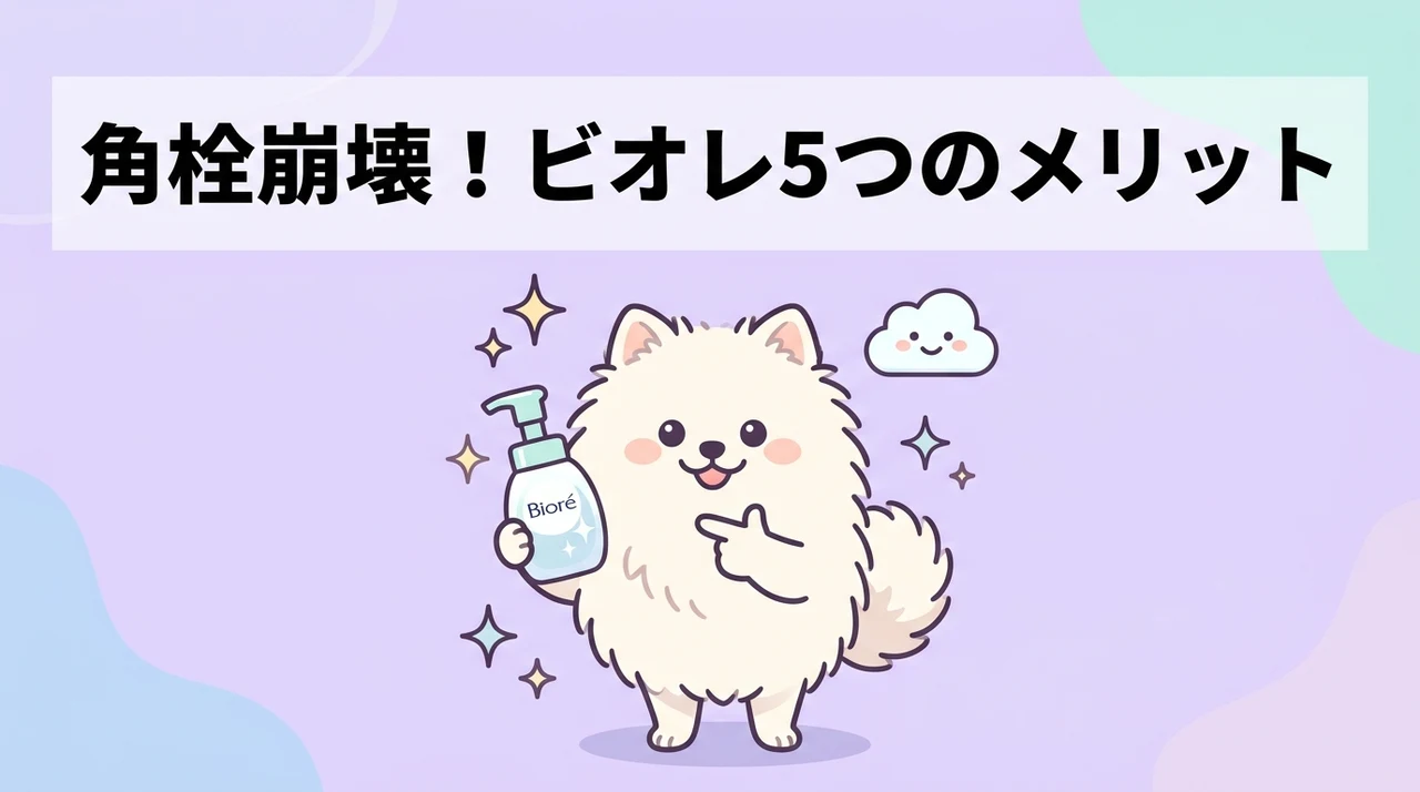 ビオレの角栓崩壊ケアを使うメリット5つ