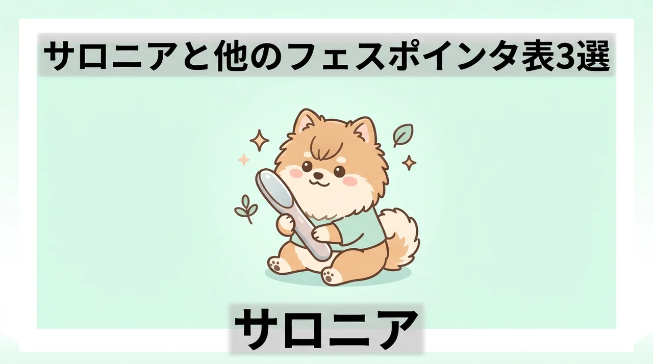 サロニアと他社フェイスポインターの比較3選
