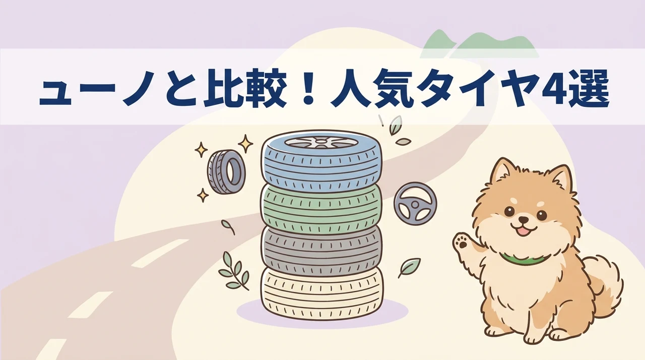 ューノとあわせて比較したい人気タイヤ4選