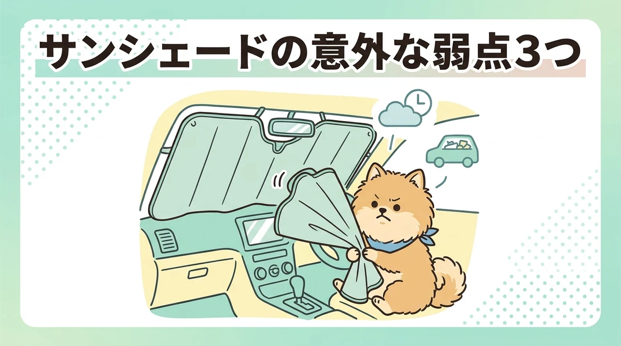フロントサンシェードを使用するデメリット3つ
