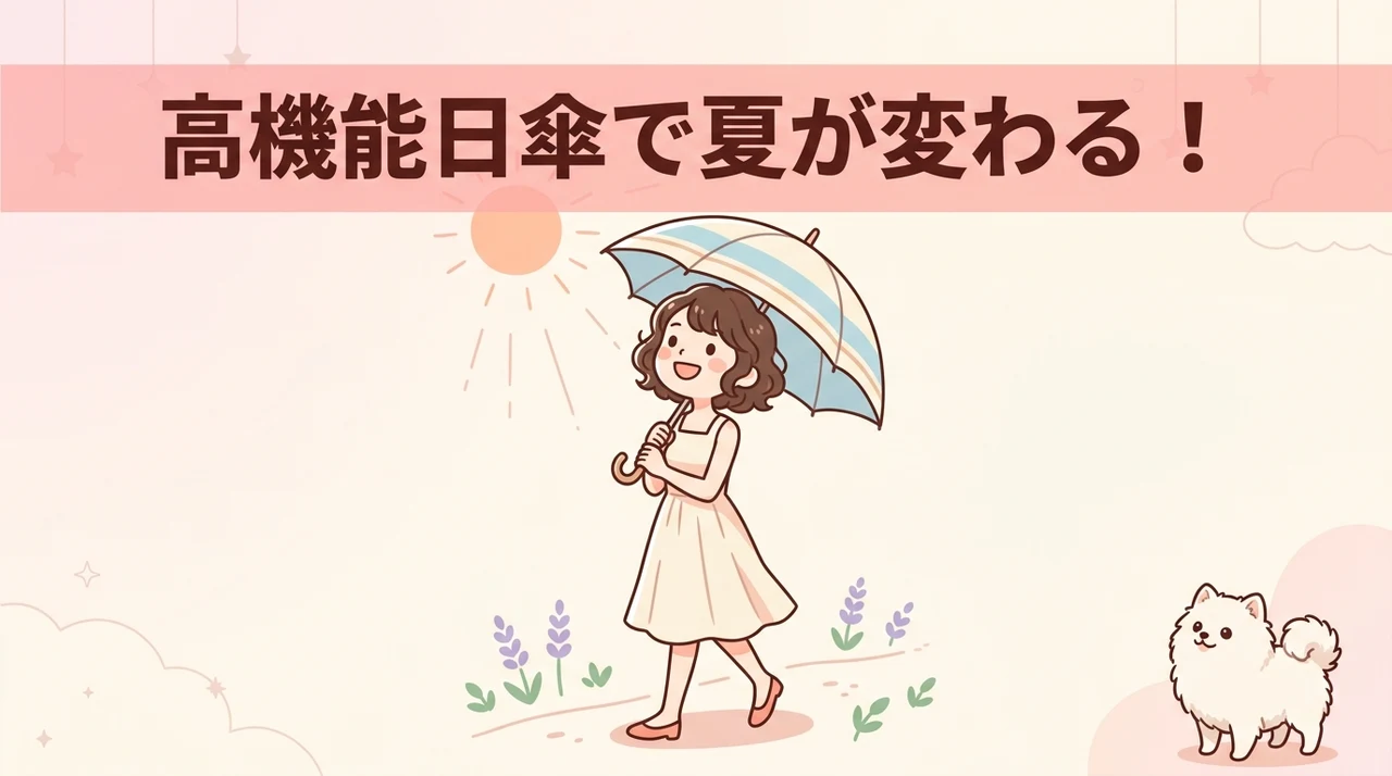 高機能な日傘を使用するメリット