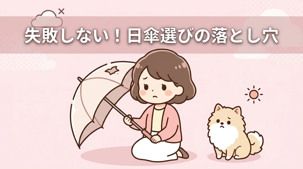 日傘選びで注意したいデメリット