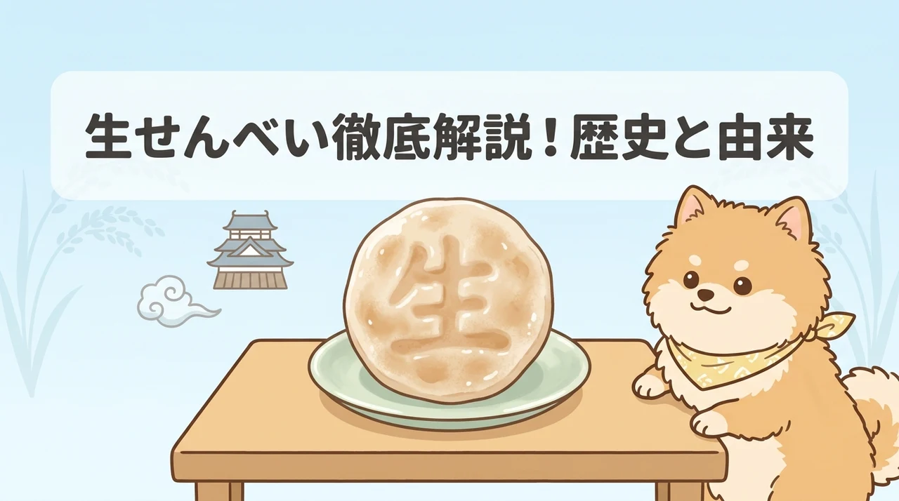 生せんべいとは?特徴や歴史、由来を詳しく解説