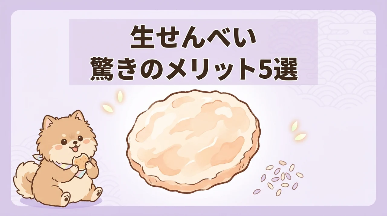 生せんべいを食べるメリット5つ