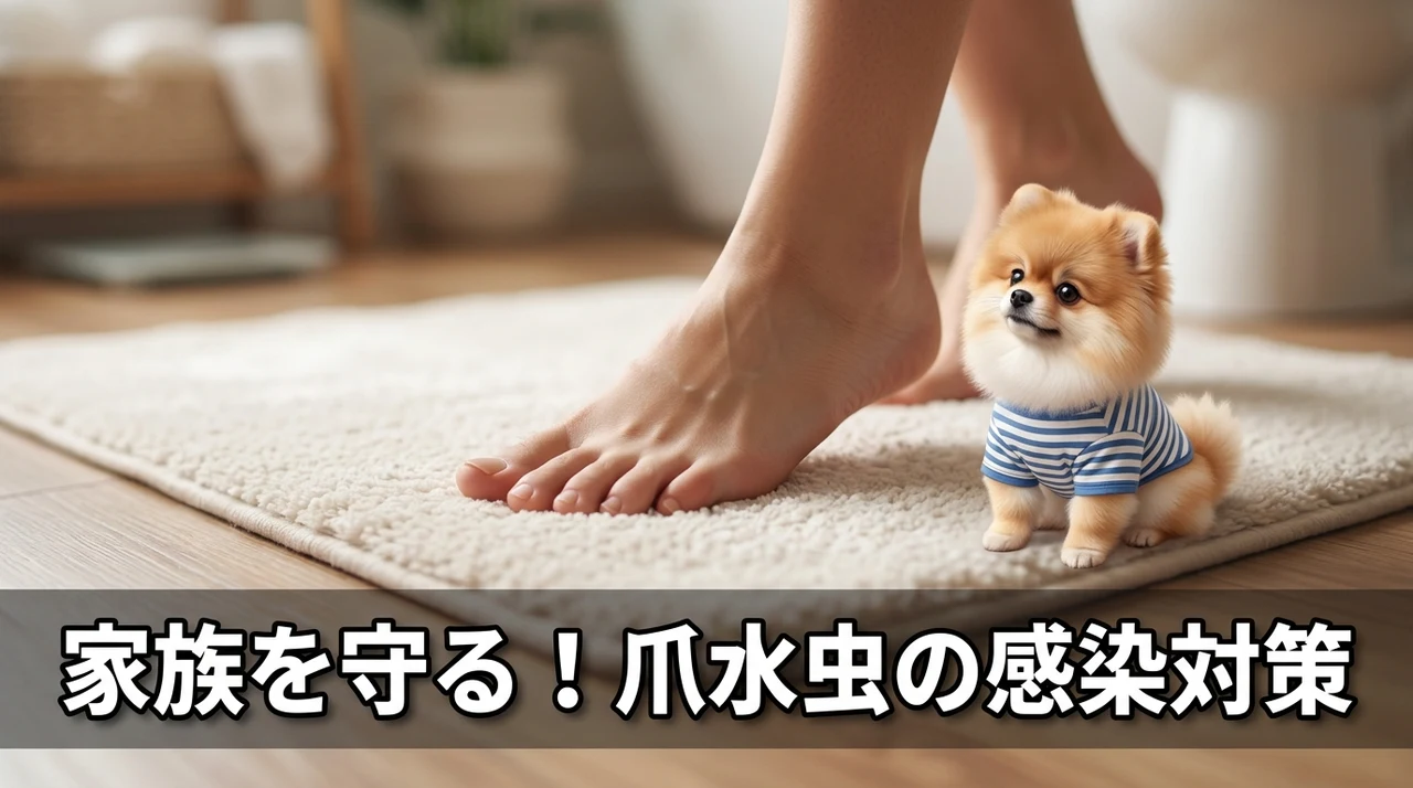 爪水虫を家族にうつさない予防策