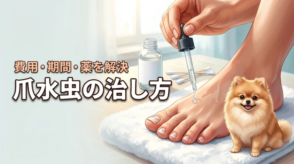 爪水虫の治し方は?市販薬の効果や皮膚科での治療期間・費用まで疑問をすべて解決