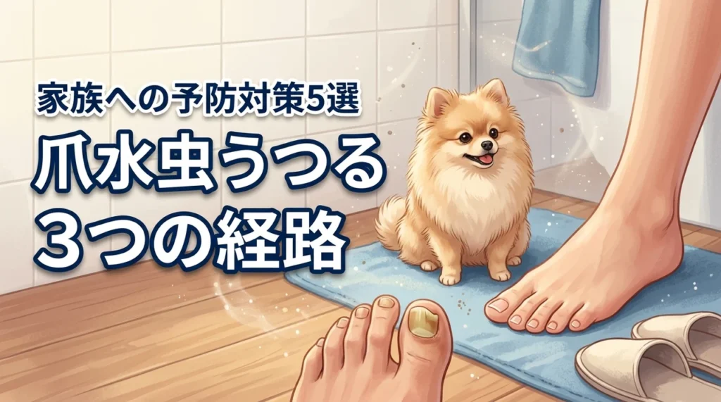 爪水虫がうつる3つの経路を遮断!家族への感染を防ぐ具体的な予防対策5選